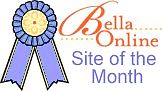 the Site of The Month Award at BellaOnline – June 04